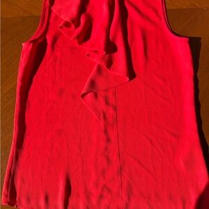 Eva Longoria Elegant Red Sleeveless XS Top